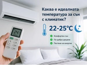 Каква е идеалната температура за сън с климатик?