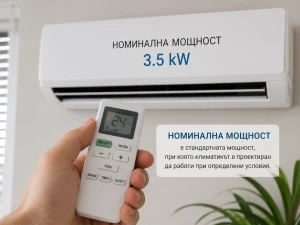 Какво означава отоплителна мощност при климатик