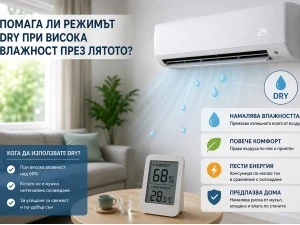 Помага ли режимът Dry при висока влажност през лятото?