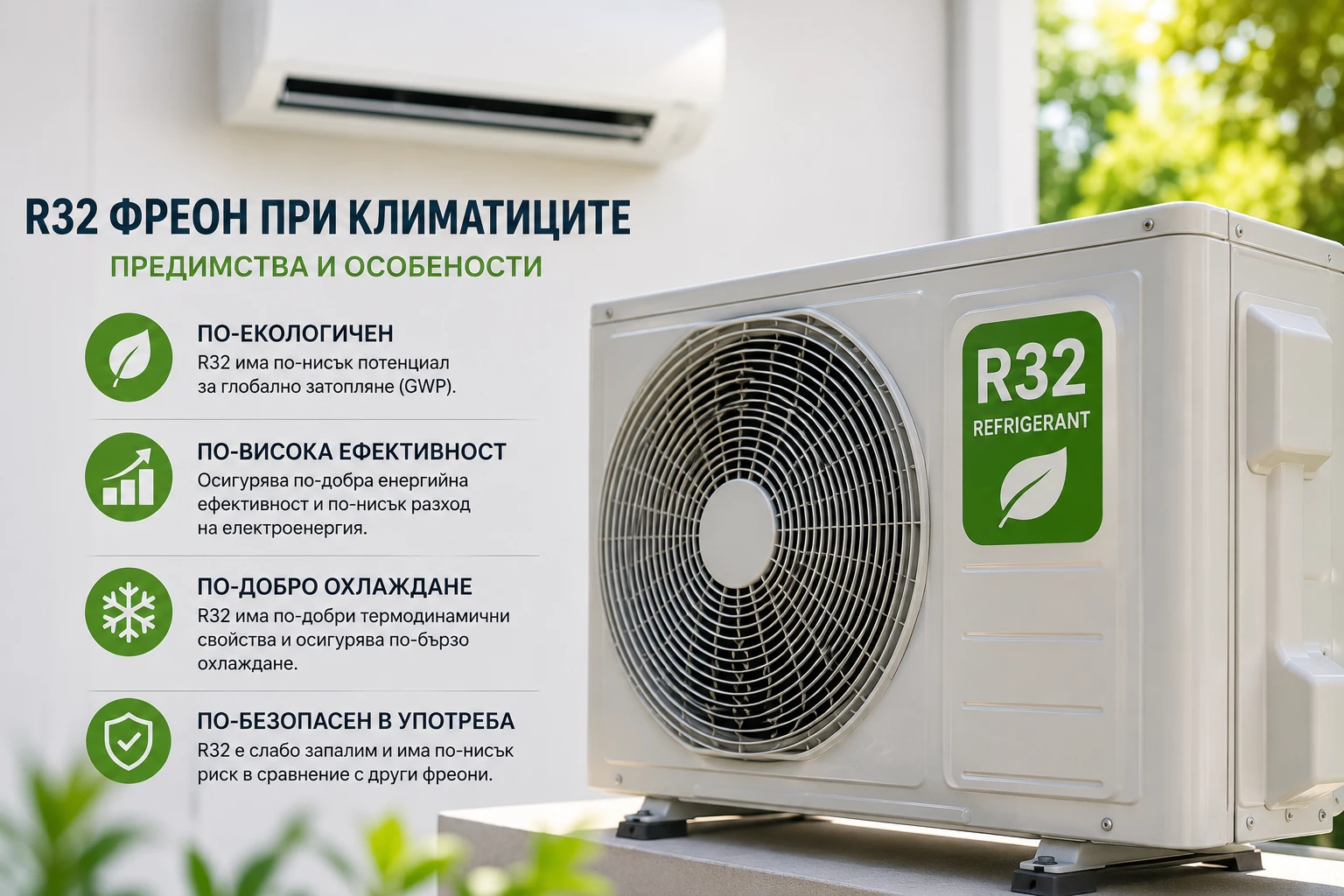 R32 фреон при климатиците: Предимства и особености