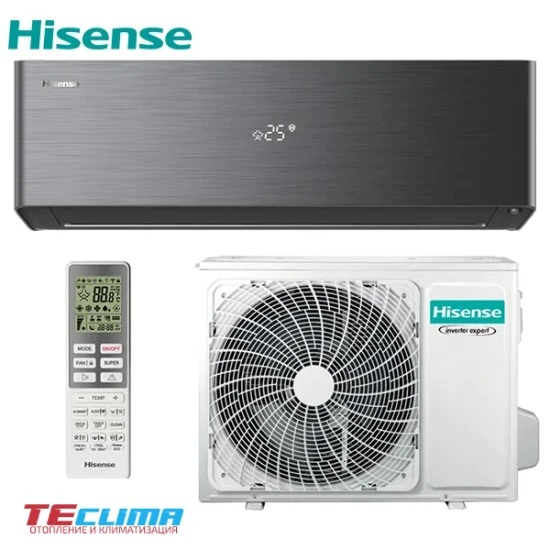 Хиперинверторен климатик Hisense Energy Pro X Black QH35XV3BG, 12 000 BTU, Клас А+++