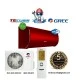 Инверторен климатик Gree Fairy II Red WiFi GWH12ACC-K6DNA1F-I / GWH12AFC-K6DNA2F-O, 12 000 BTU, Клас А++