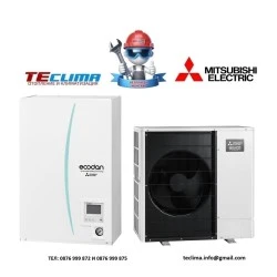 Термопомпа Mitsubishi Electric ERSC-VM2D/PUHZ-SHW80VAA ZUBADAN, 8 kW, отопление, охлаждане и БГВ